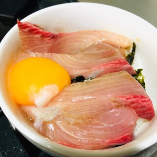 黄身のせヒラマサ丼